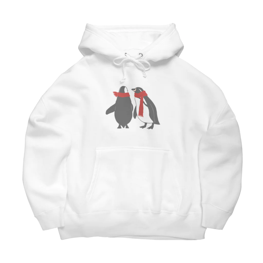 ゆりえもんのペンギンショップのペアペンギン(crimson) Big Hoodie