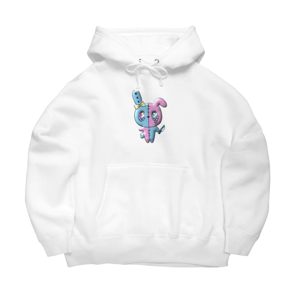 メンがヘラってる人専用🔪🎁のメンヘラうさぎちゃん🐰 Big Hoodie