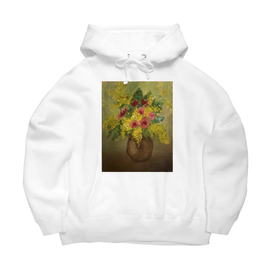 アーキ＆アートの『花瓶の中のミモザ』 Big Hoodie