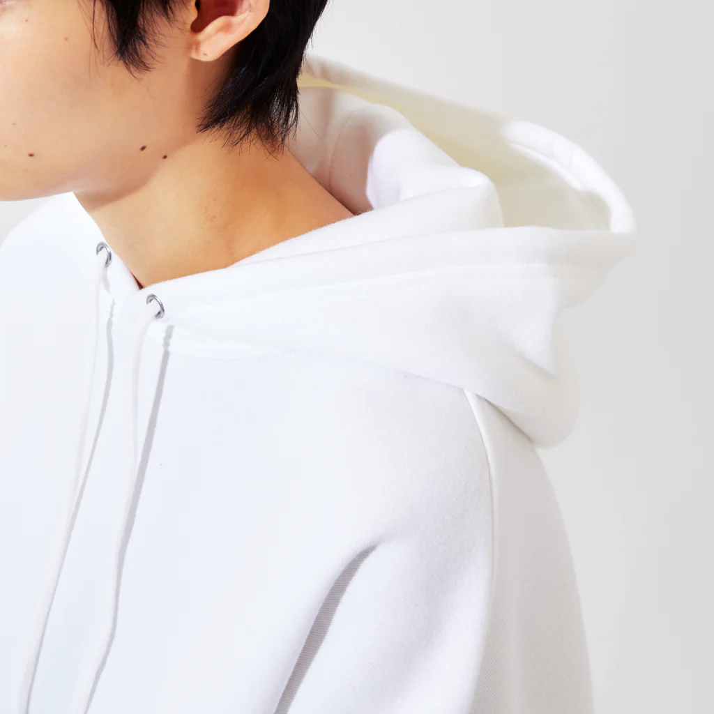 富嶽百景の針 金 文 字 Big Hoodie hood part