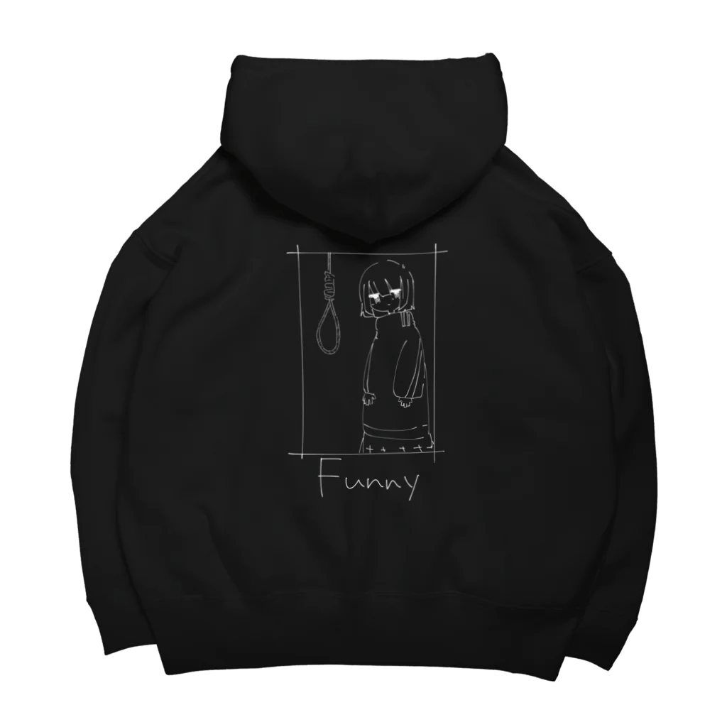 Rate LatteのくびつりFunny黒系 Big Hoodie