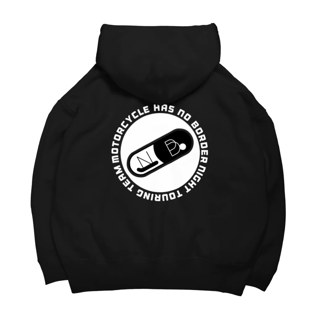 No borderの錠剤ビッグパーカー Big Hoodie