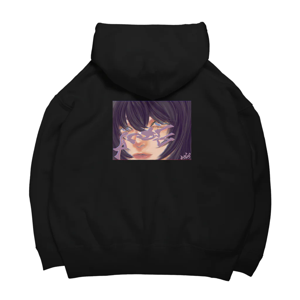 ALONE...の女の子 Big Hoodie