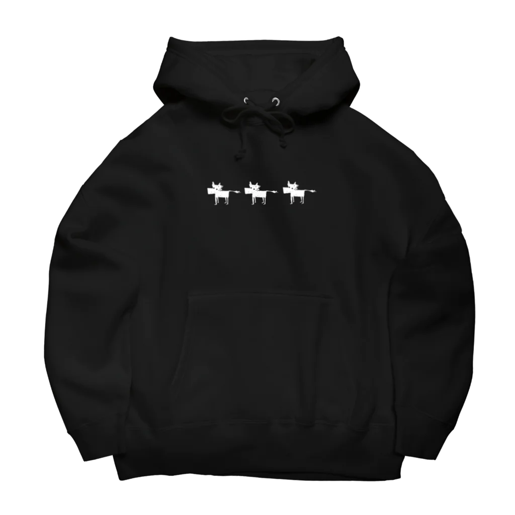 影のお馬さんの3びきの白いお馬さん Big Hoodie