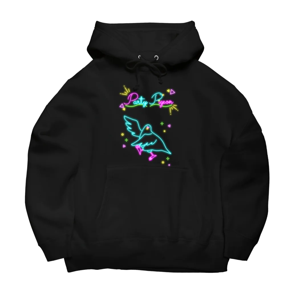 ODAYAKAの穏和な鳩 パリピネオン Big Hoodie