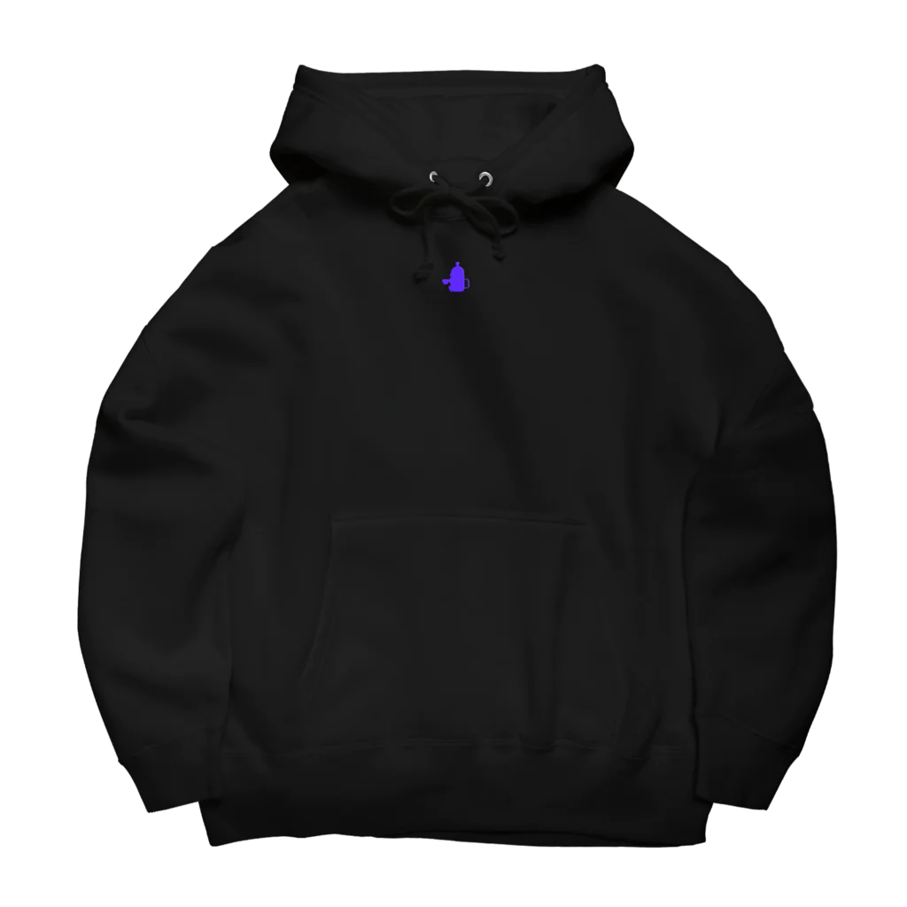 Coffee Penguin コーヒーペンギンのCoffee Penguin (Black × Purple) Big Hoodie