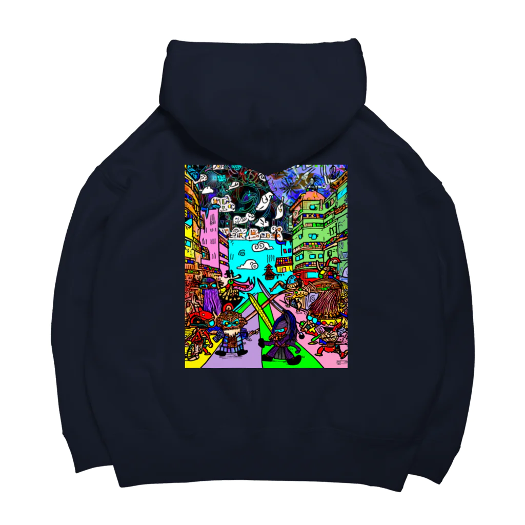 Ａ’ｚｗｏｒｋＳの宇宙人類皆兄弟 VERTICAL Big Hoodie