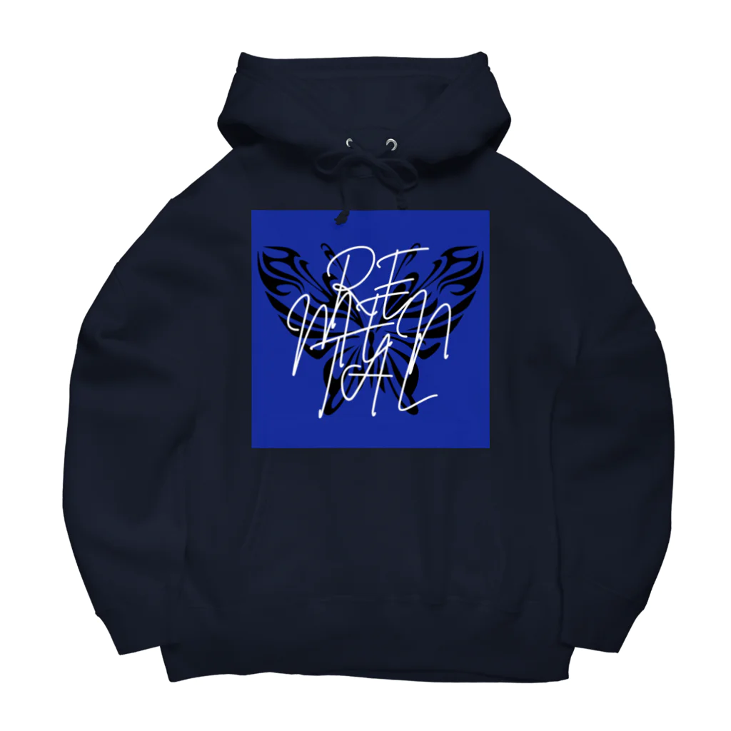 REMENTAL🦋のREMENTAL BLUE Big Hoodie