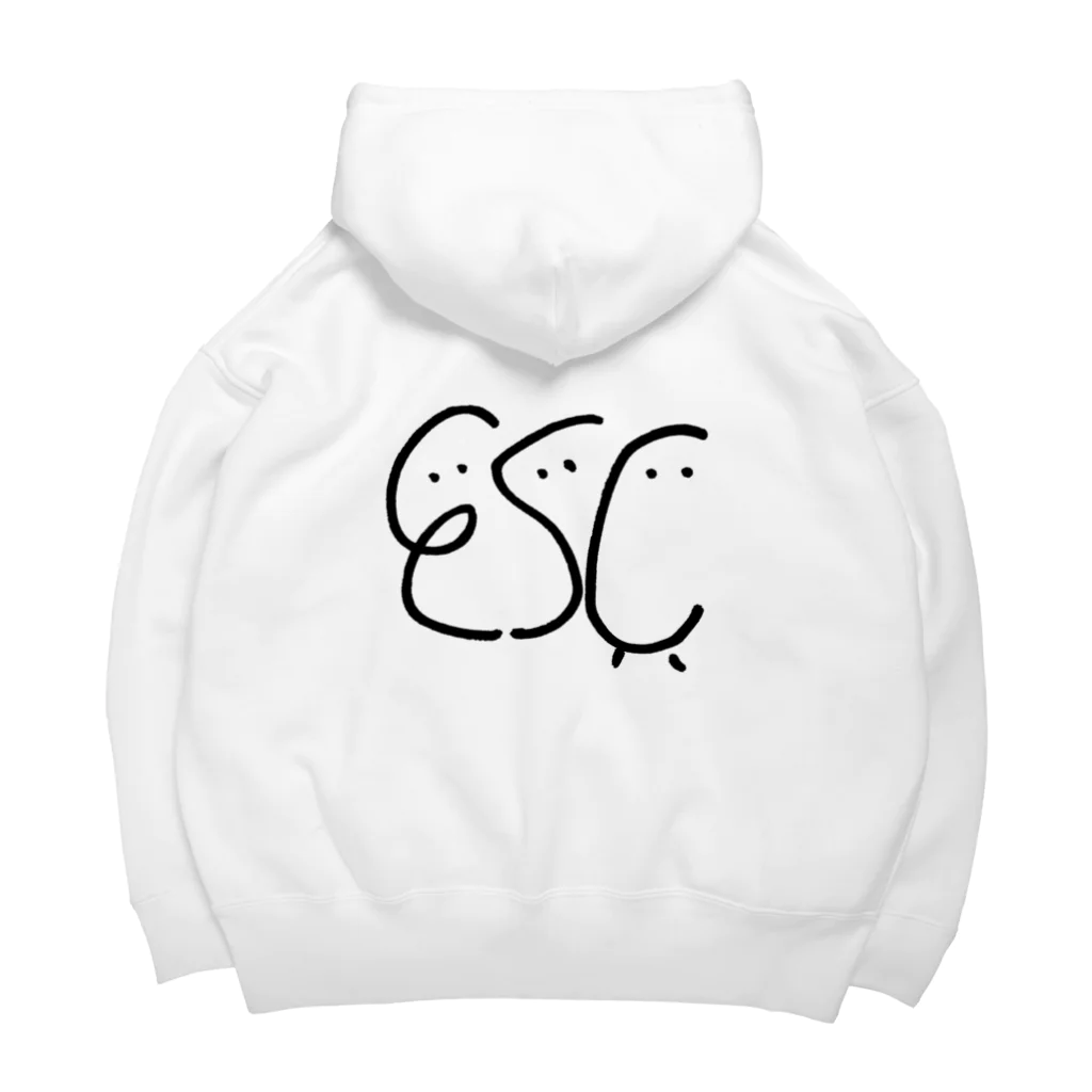 tacast放送局/教素のEscくん(くらしっく:白） Big Hoodie