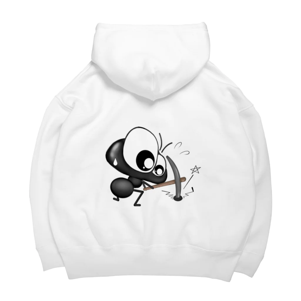 ワン太フルのTシャツ屋さんのありんこ君 つるはし Big Hoodie