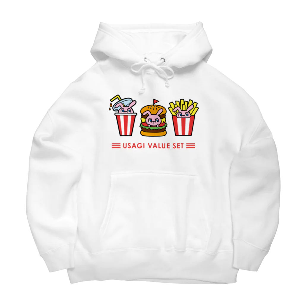 YUMEのUSAGI VALUE SET(文字赤) Big Hoodie