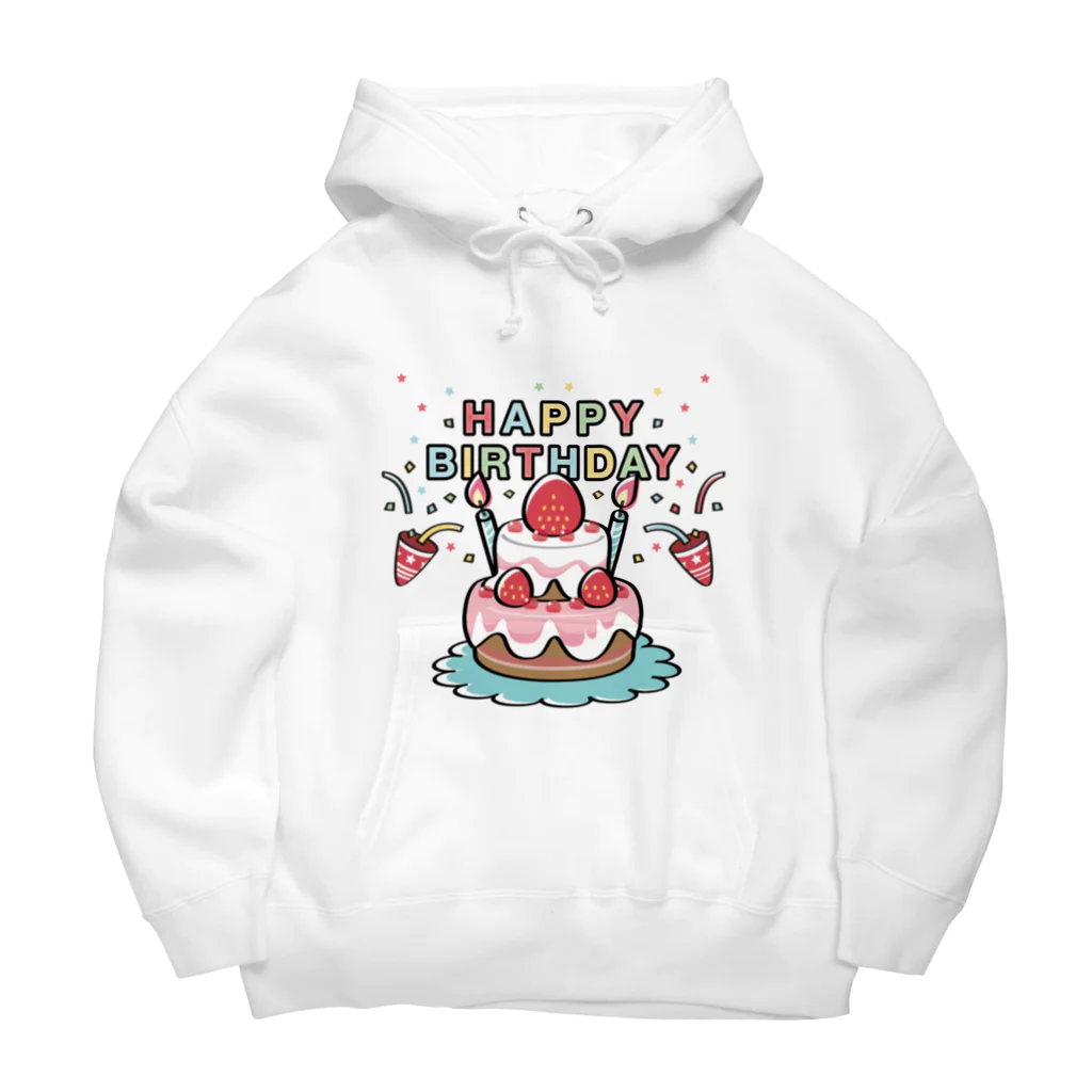 イラスト MONYAAT のCT61HAPPY BRITHDAY  Big Hoodie