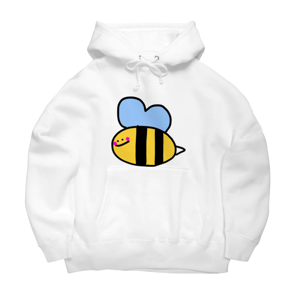 LoveAmooNのへんてこキャラクター はちさんの『びー』🐝💗 Big Hoodie