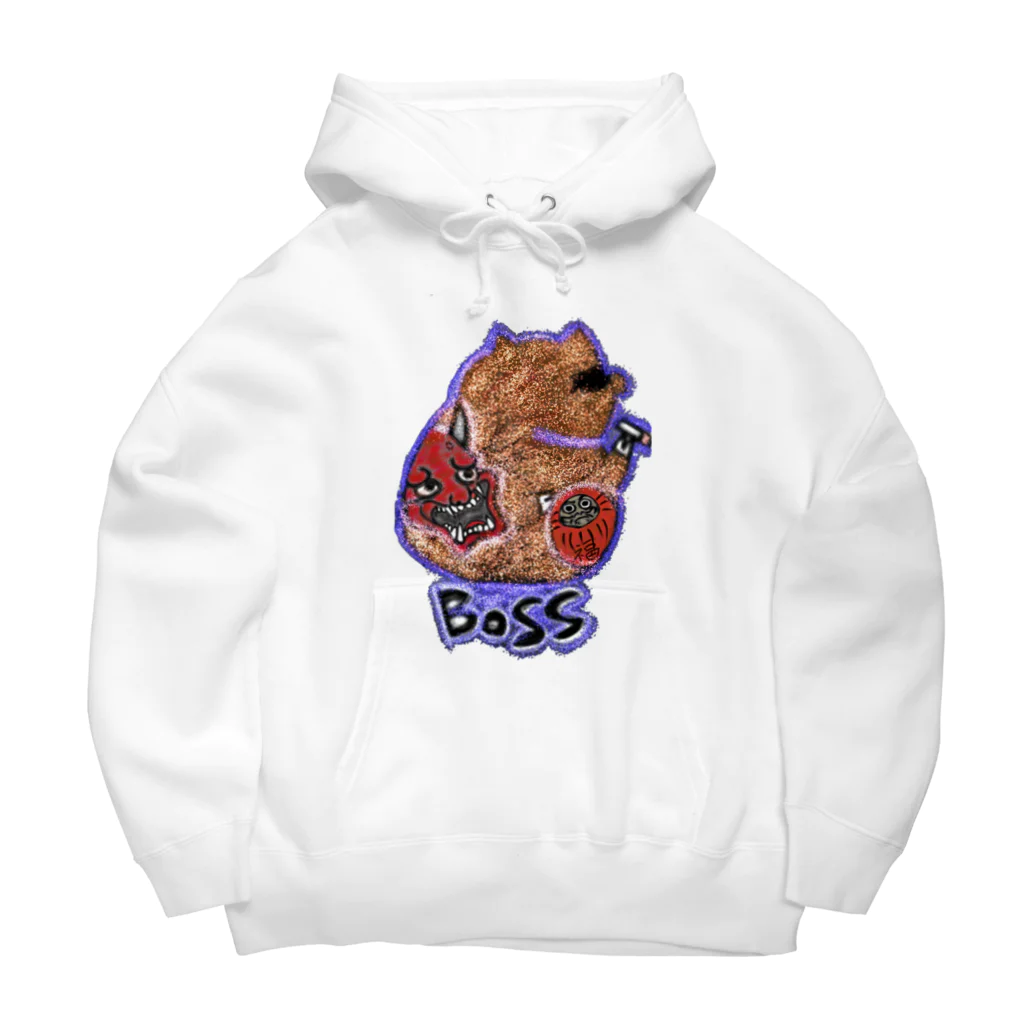 ぶたさんHOUSEのキラキラBOSS豚くん Big Hoodie