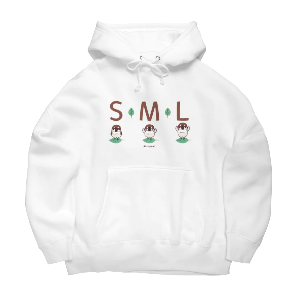 イラスト MONYAAT のスズメがちゅん SMLTシャツ Big Hoodie