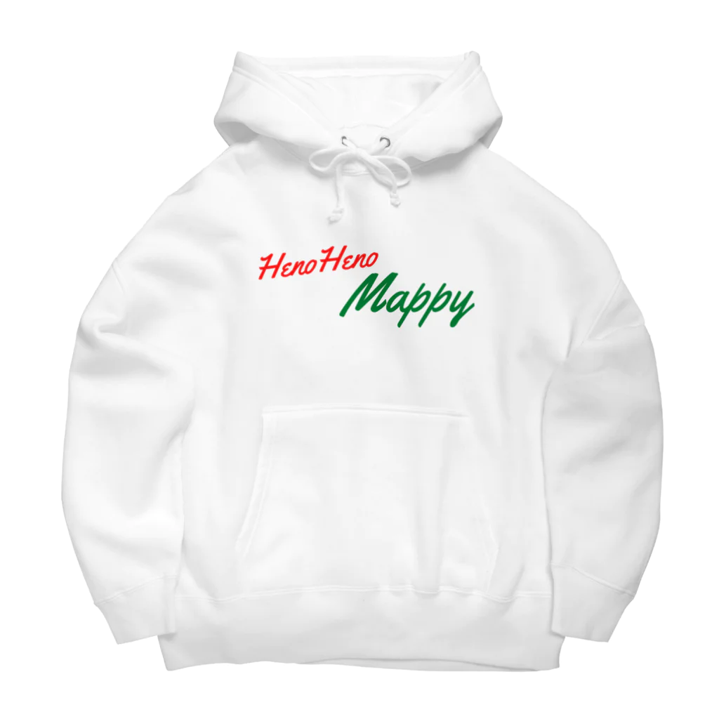 ハワイが大好きな女の子『HENOHENO MAPPY』のヘノヘノマッピー（フォントのみ） Big Hoodie