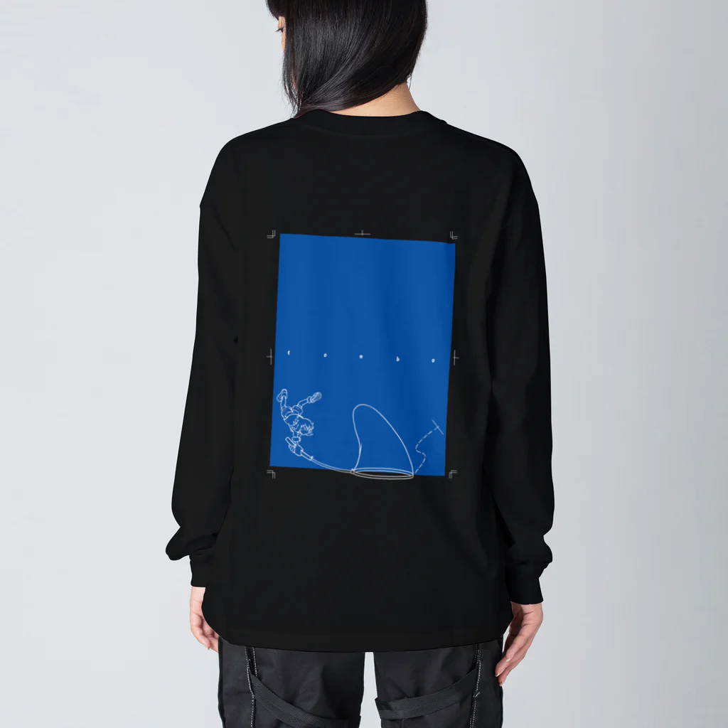 othiru ShopのFREE MISTAKE_tombo ブラックver. ビッグシルエットロングスリーブTシャツ