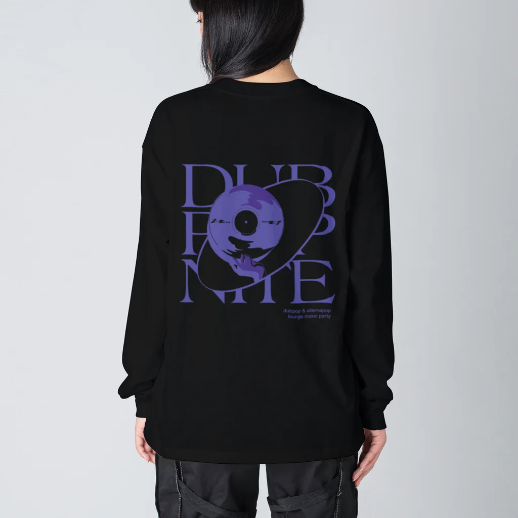 DUBPOPNITEANDMOREのDPN11 / BIG SILHOUETTE L/S TEE (blue nite) ビッグシルエットロングスリーブTシャツ