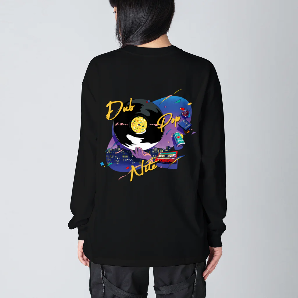 DUBPOPNITEANDMOREのDPN11 / BIG SILHOUETTE L/S TEE (purple nite) ビッグシルエットロングスリーブTシャツ