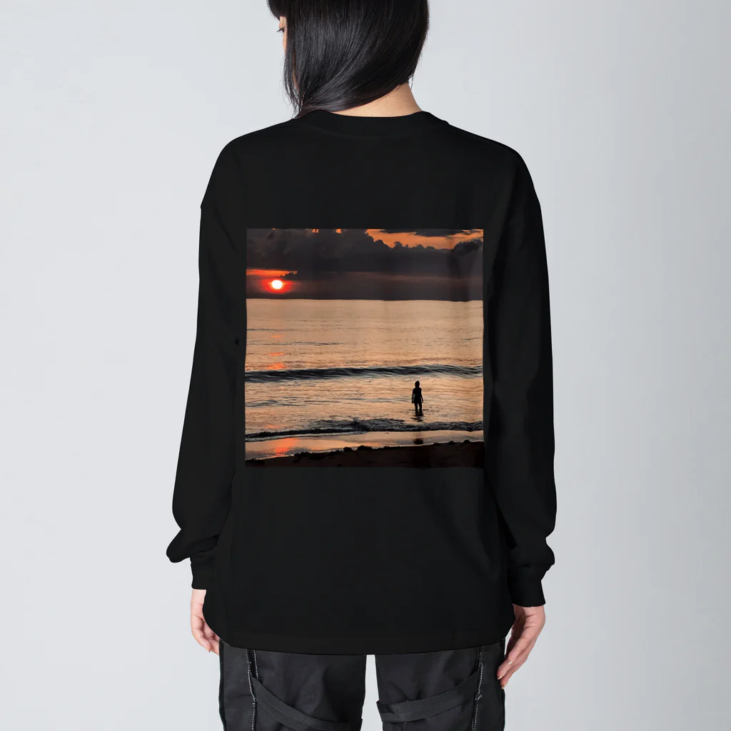 Chit-Chatのsunset Big Long Sleeve T-Shirt