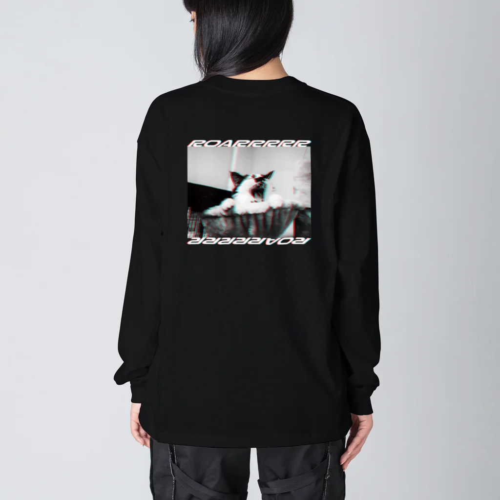 nekogorou_dot_comのねこごろう（ROARRRRR） Big Long Sleeve T-Shirt