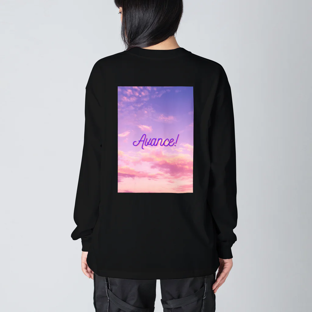 Tentative_Sensationの進め！勇気を持って困難を乗り越える言葉とイラスト Big Long Sleeve T-Shirt