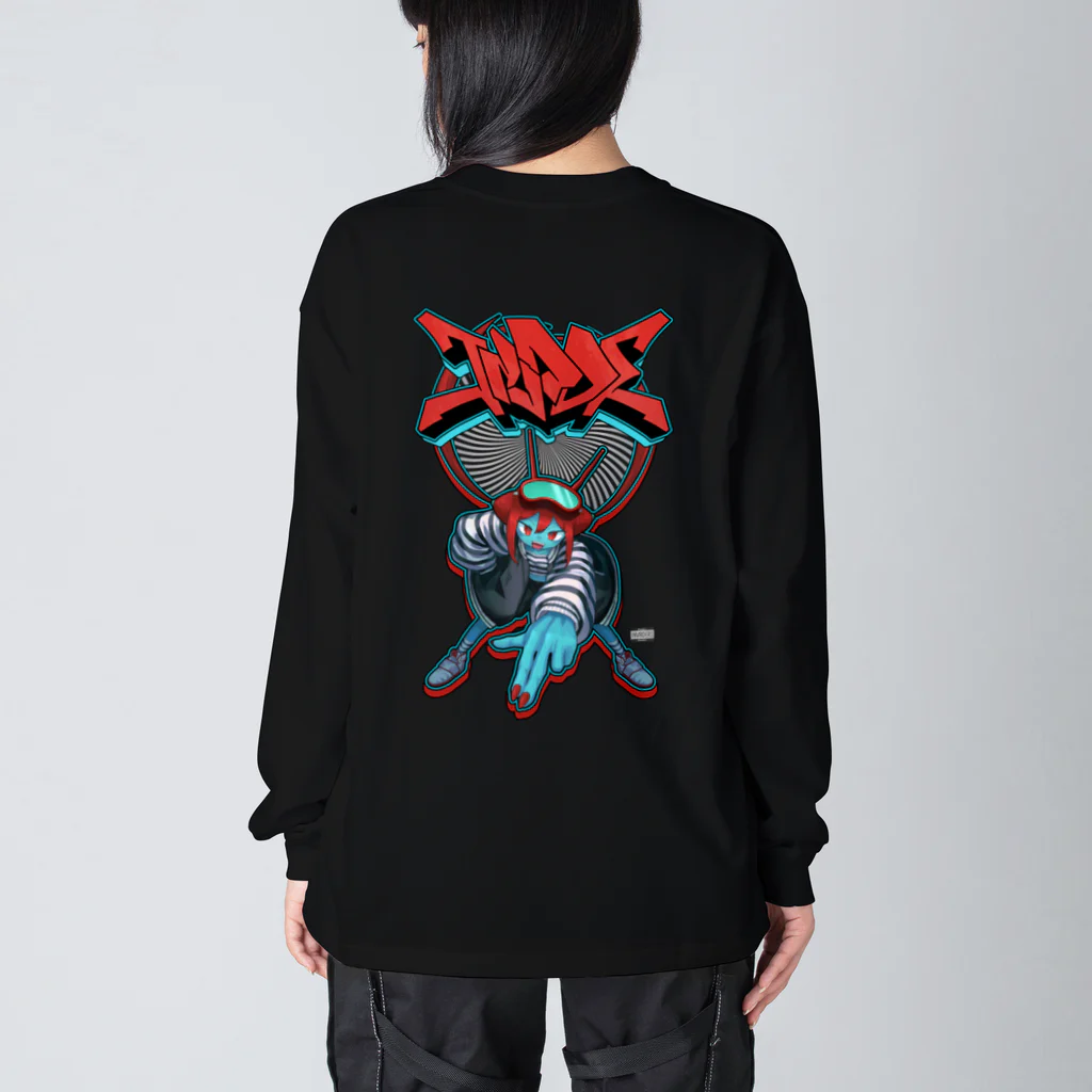 InvadersのGRAFF "INVADE"(WITH INVA_TAM) ビッグシルエットロングスリーブTシャツ