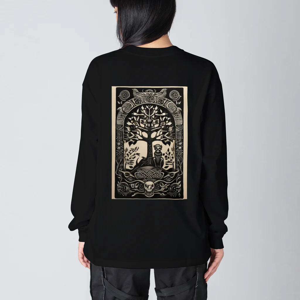 Skull sectionのドクロの木 Big Long Sleeve T-Shirt