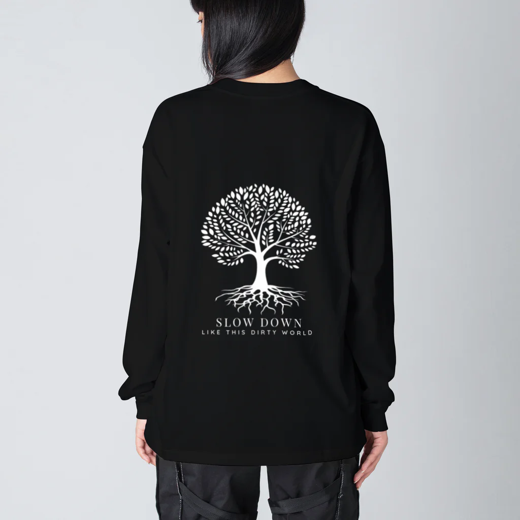 SLOW DoWN333の SLOWDoWN TREE LOGO WEAR ビッグシルエットロングスリーブTシャツ