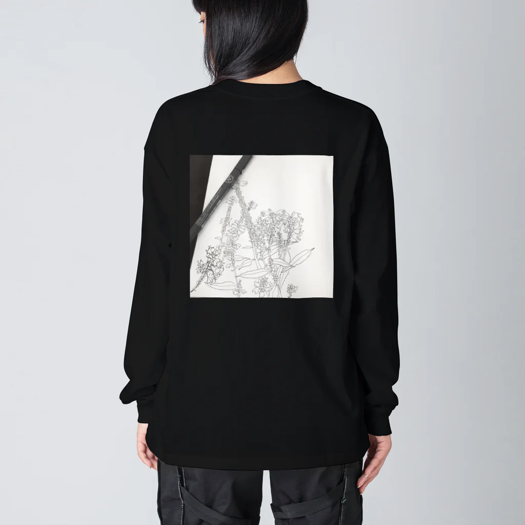 niko's shopの描きかけの花たち Big Long Sleeve T-Shirt