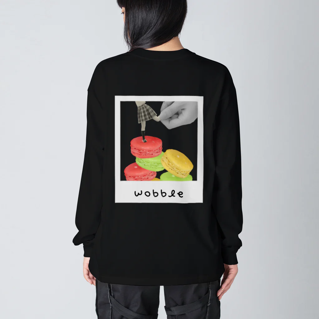 Jackalope Houseの【背面】足を引っ張られる Big Long Sleeve T-Shirt