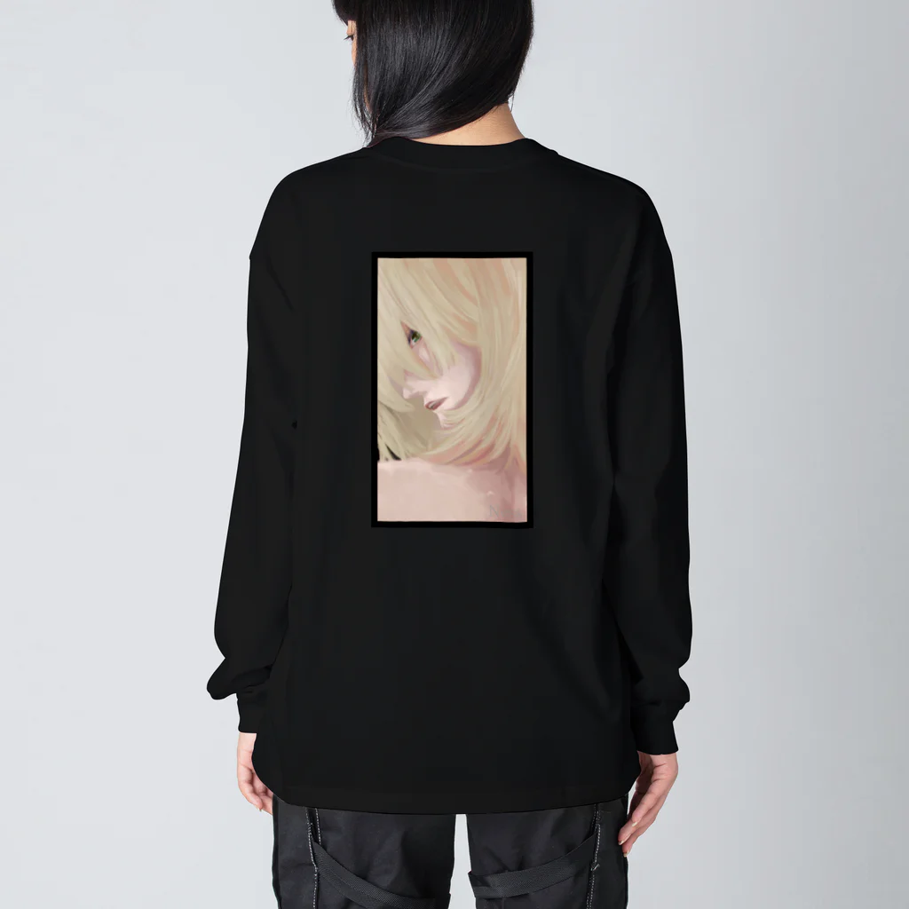 Nの Blonde  Big Long Sleeve T-Shirt