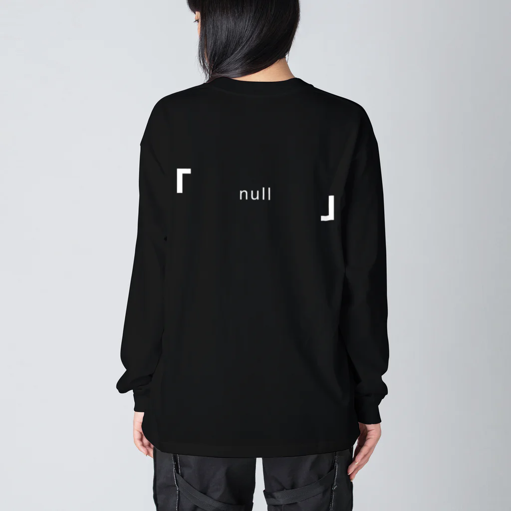 「   null   」の「   beholder   」 ビッグシルエットロングスリーブTシャツ