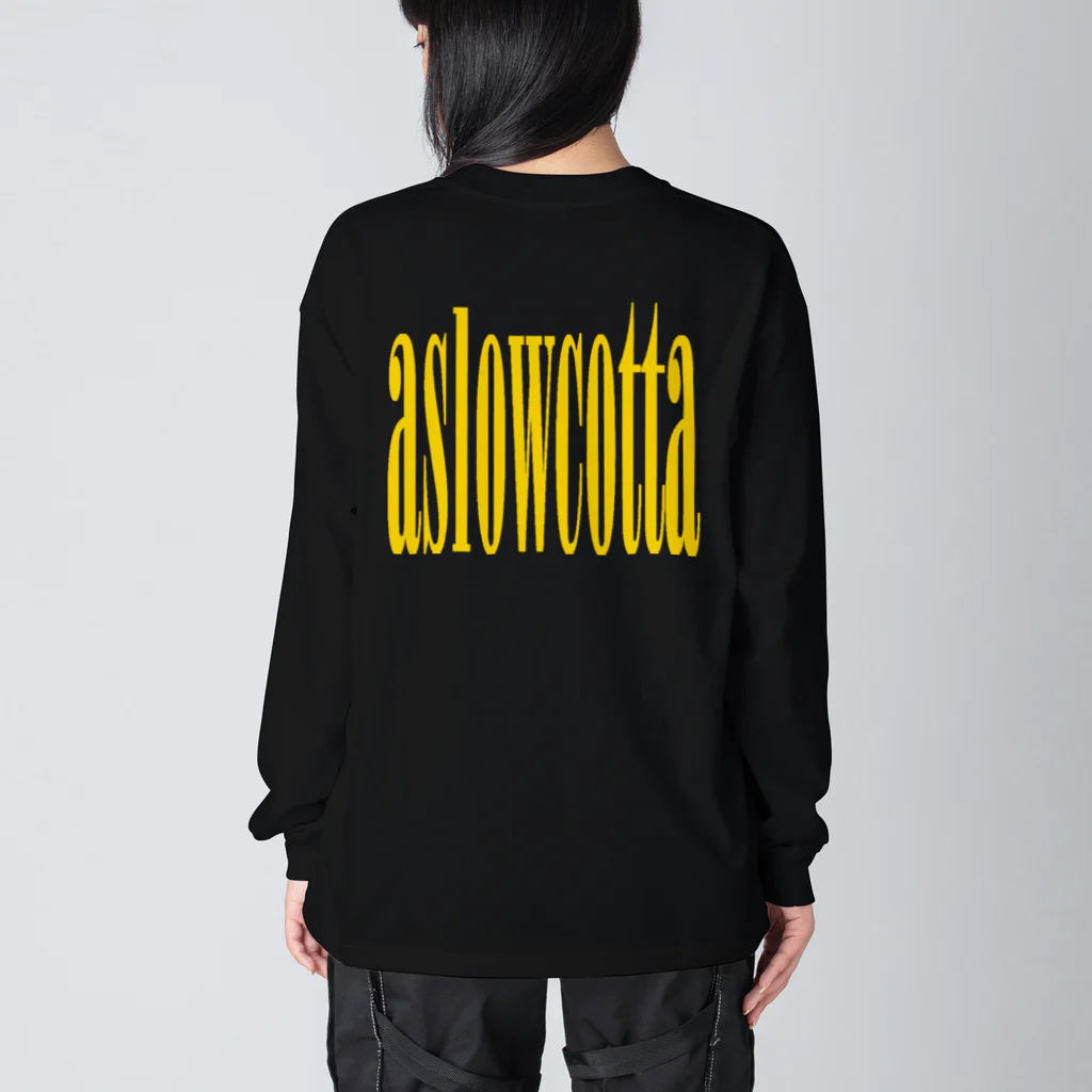 aslowcottaグッズショップのルーズにキメて韻を踏め　aslowcottaバックプリントロンT Big Long Sleeve T-Shirt