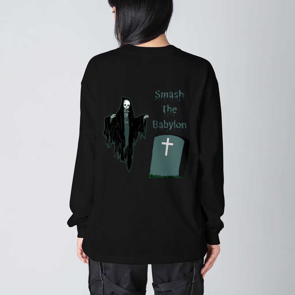 Smash The BabylonのThe Grim Reaper ビッグシルエットロングスリーブTシャツ