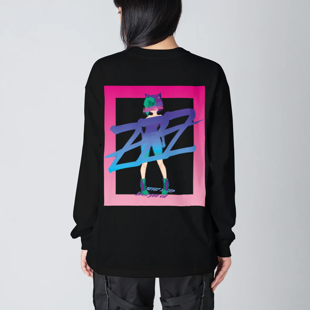 EVLIN【えぶりん】の008　zzz Big Long Sleeve T-Shirt