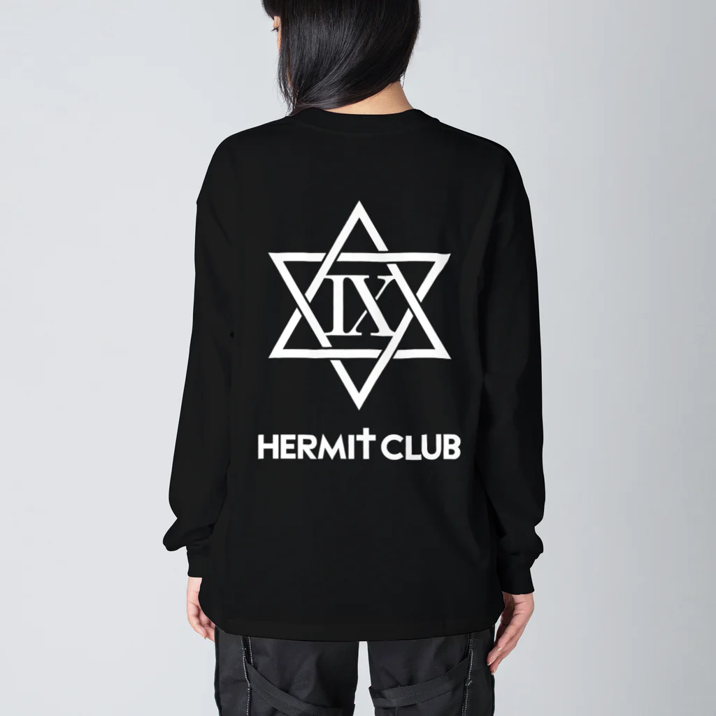 HERMIT CLUB 【 ハーミットクラブ 】の✡背面プリント&胸元ロゴ Big Long Sleeve T-Shirt