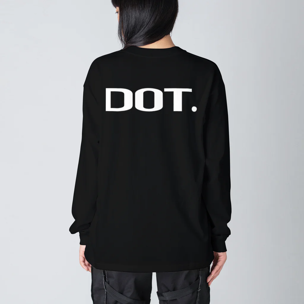 BONESのDOT. [white logo] Big Long Sleeve T-Shirt