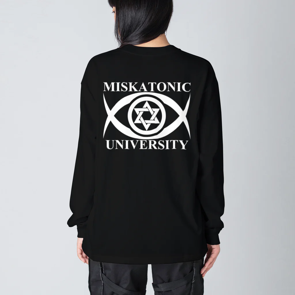 AURA_HYSTERICAのMISKATONIC UNIVERSITY Big Long Sleeve T-Shirt