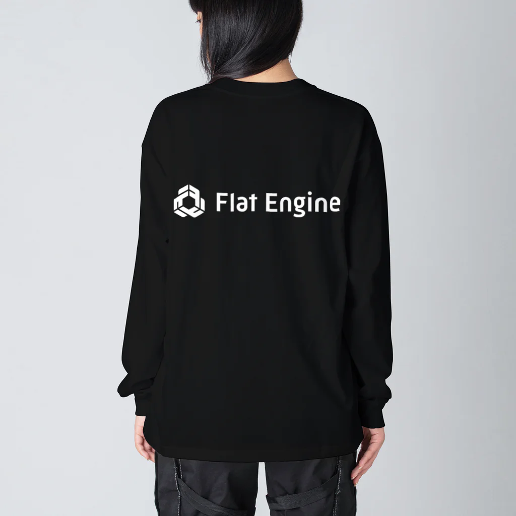 Flat Engine Suzuri ShopのYOUR LIFE Big Long Sleeve T-Shirt