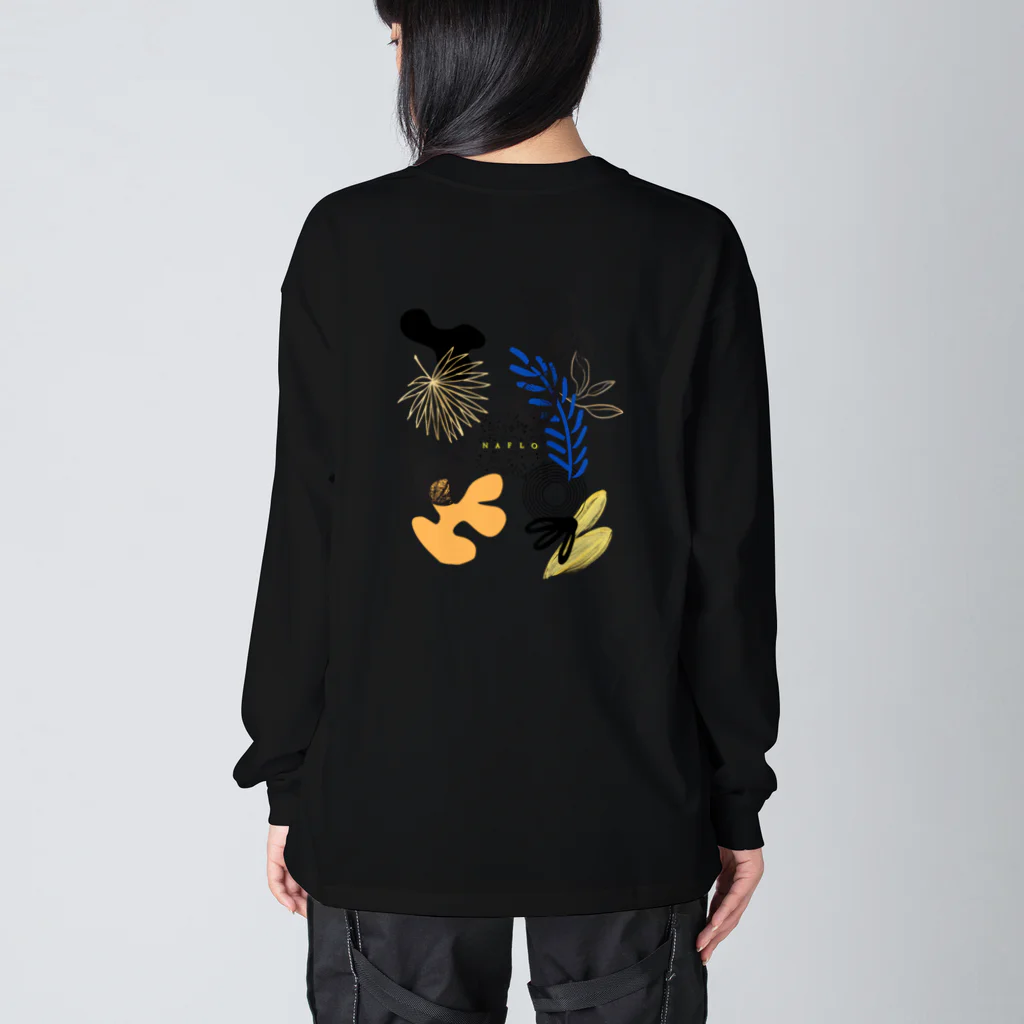 NAFLO.のNAFLO_ロゴデザイン Big Long Sleeve T-Shirt