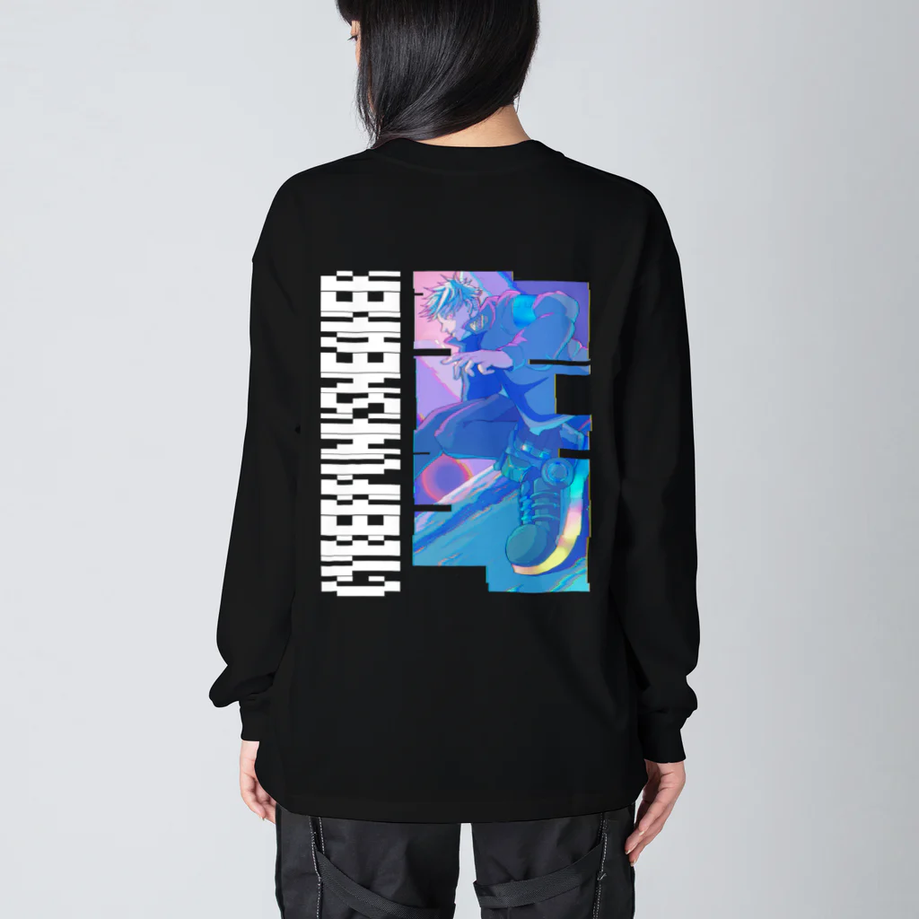 カムイハヤテのサイバーパンクスニーカー Big Long Sleeve T-Shirt