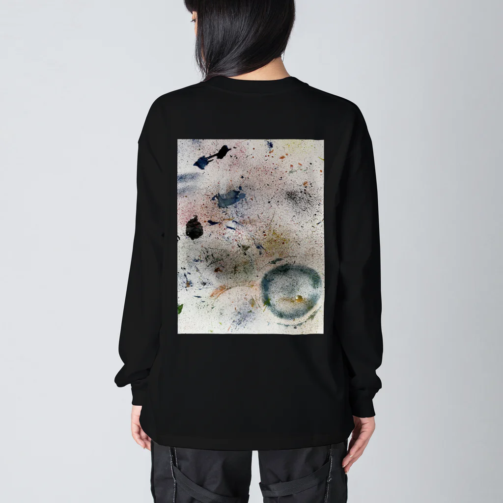 カラフルタピオカのスペーススプレーロングTシャツ Big Long Sleeve T-Shirt