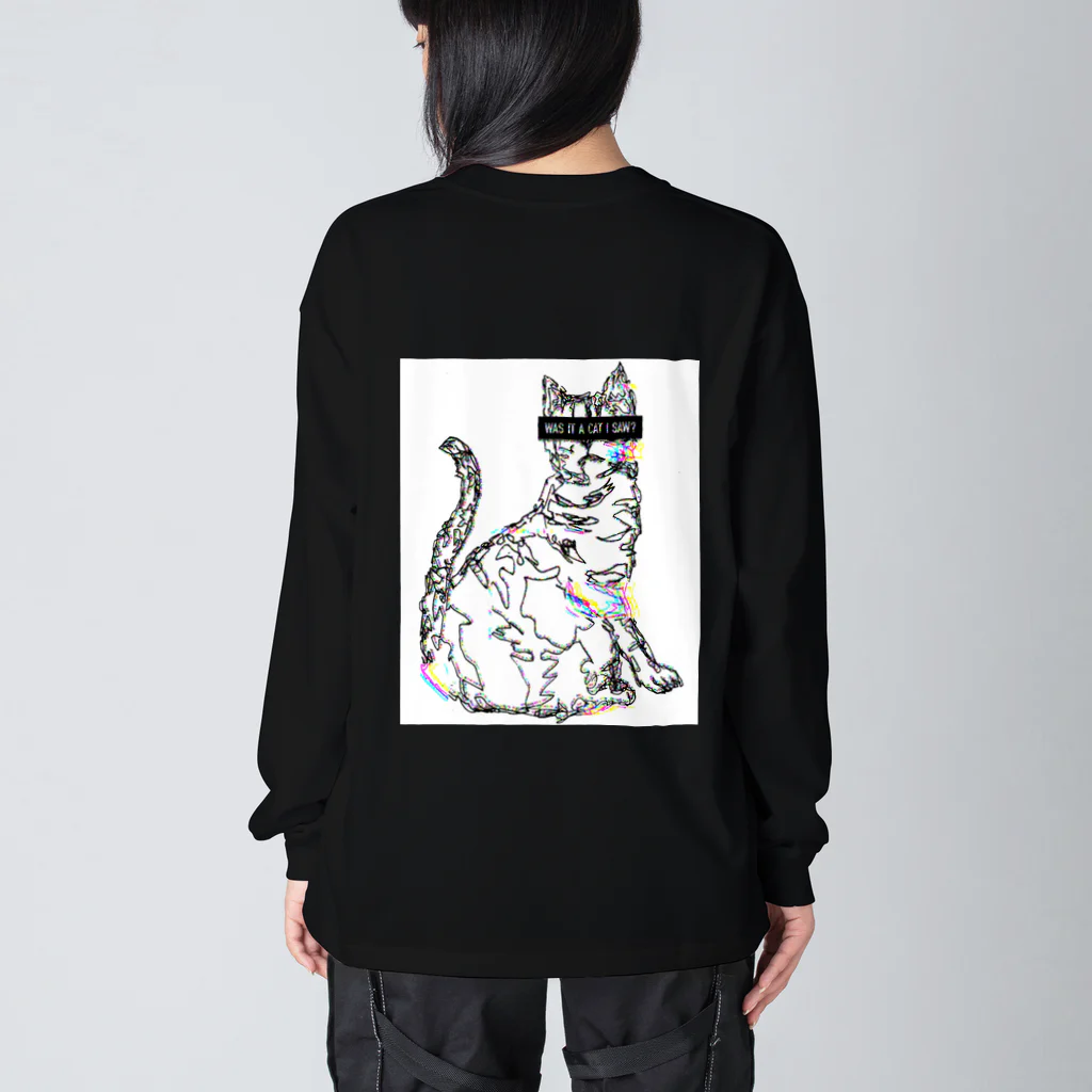 JUST KITTENのWAS IT A CAT I SAW? ビッグシルエットロングスリーブTシャツ