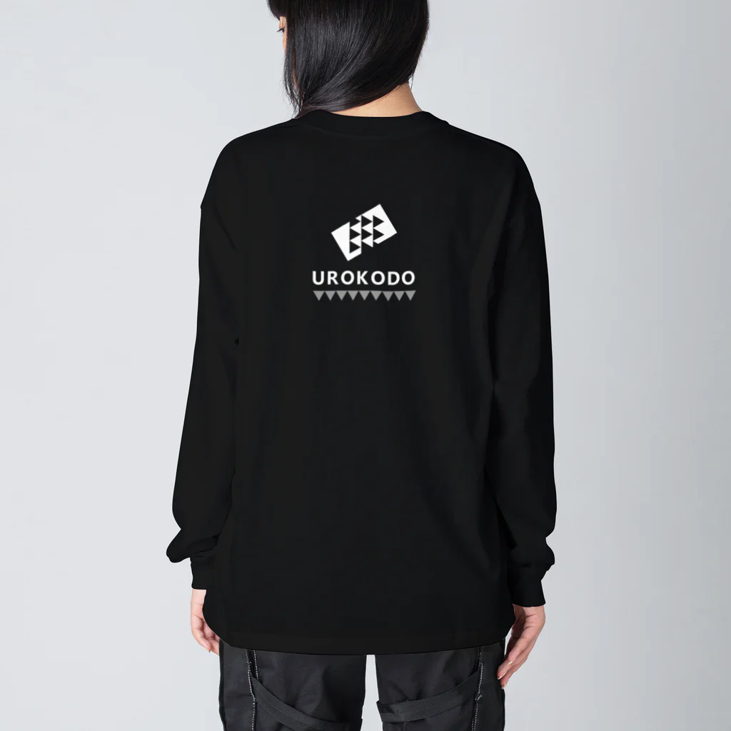 UROKODO Official Web Shopの白ロゴ-長袖BIGシルエットTシャツ ビッグシルエットロングスリーブTシャツ