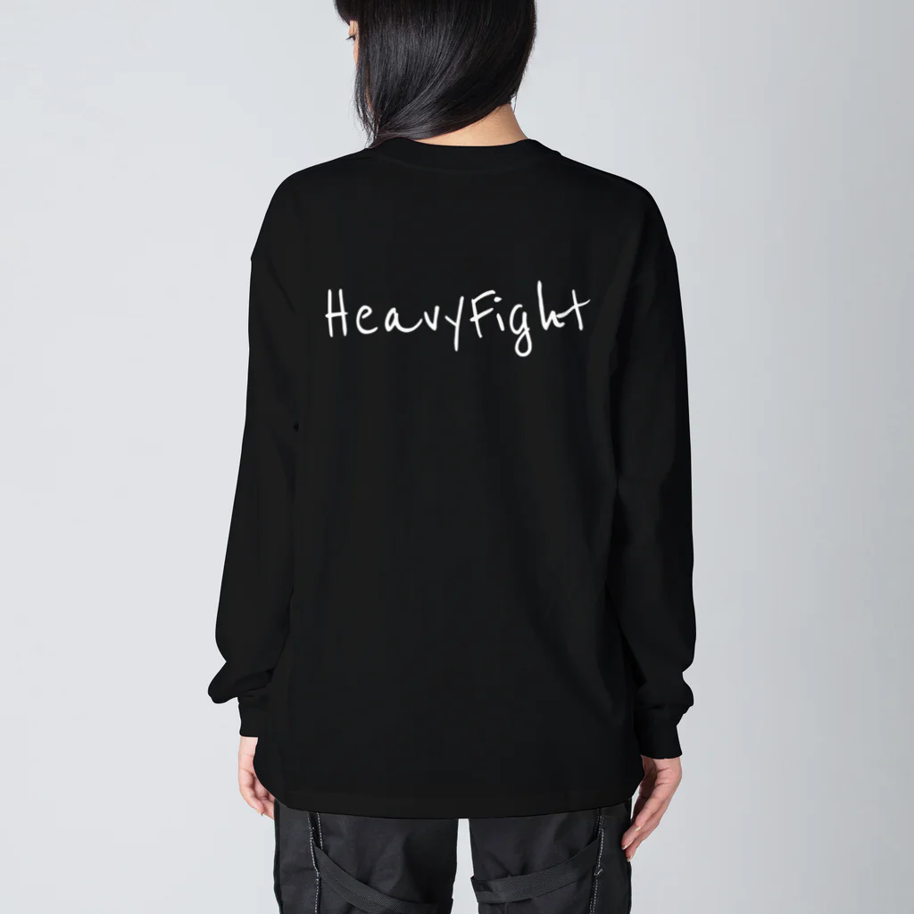 HFのHF バックロゴ　ホワイト Big Long Sleeve T-Shirt