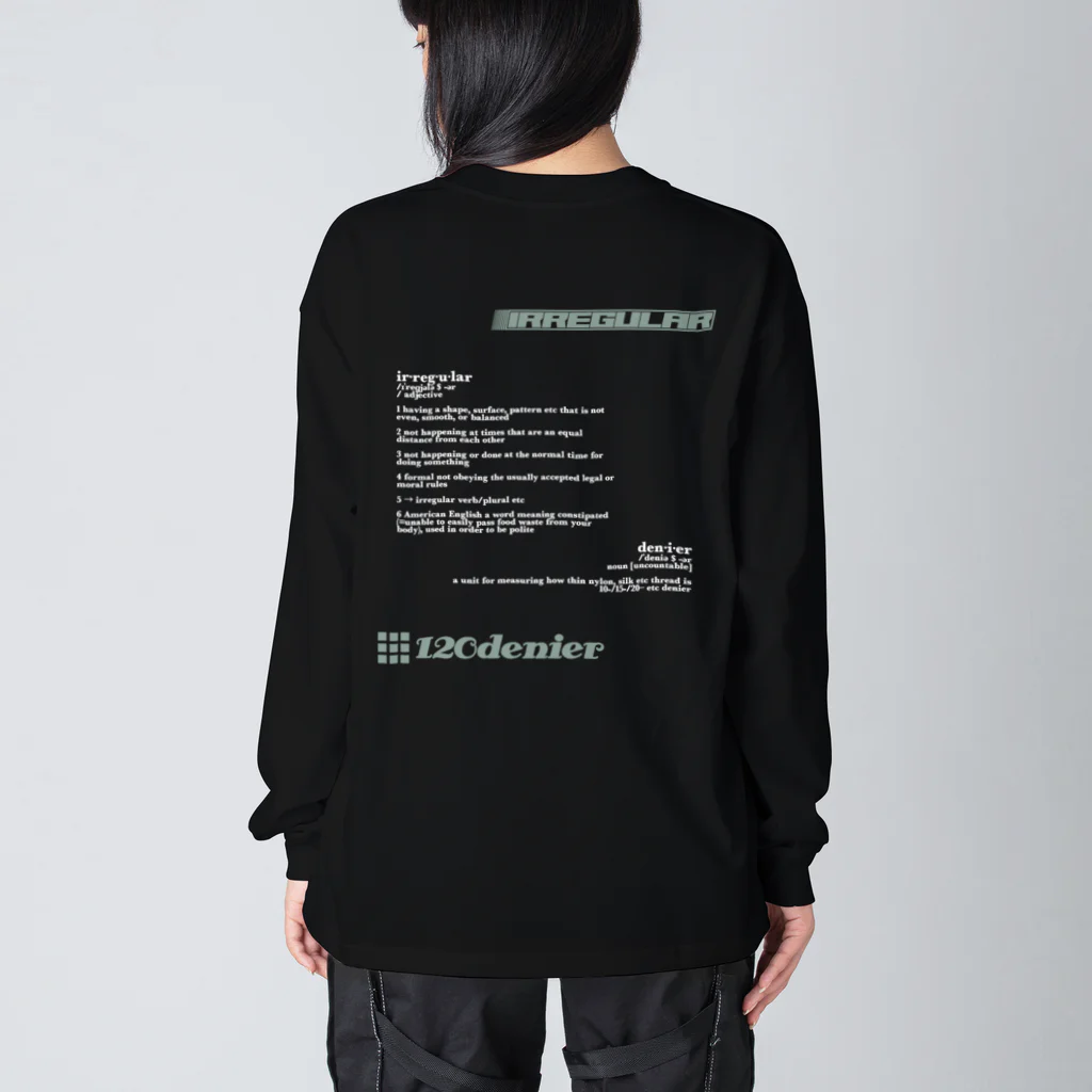 120DENIER Supply Clothingの"IR-120/D22" ビッグシルエットロングスリーブTシャツ