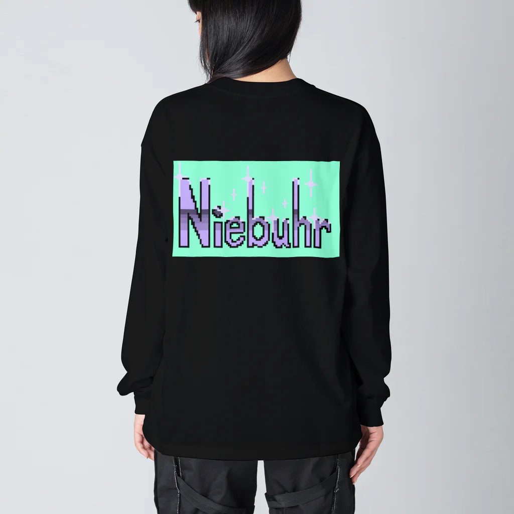 Niebuhrのlogo 2 ビッグシルエットロングスリーブTシャツ