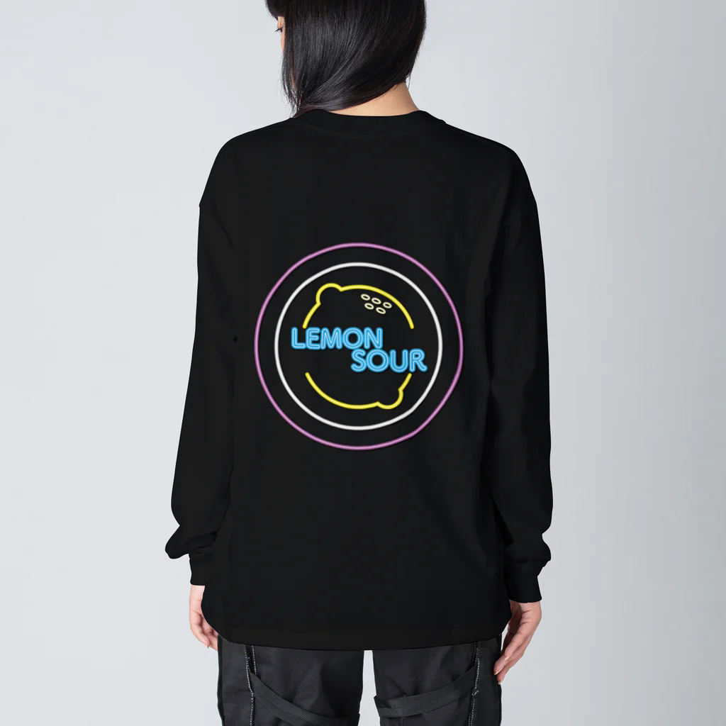 まみのすけのお店のNEON LEMON SOUR Big Long Sleeve T-Shirt