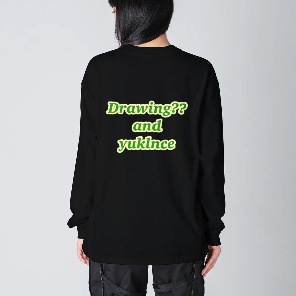 yuklnce のDrawing??って何か知ってる？✍﻿ ビッグシルエットロングスリーブTシャツ